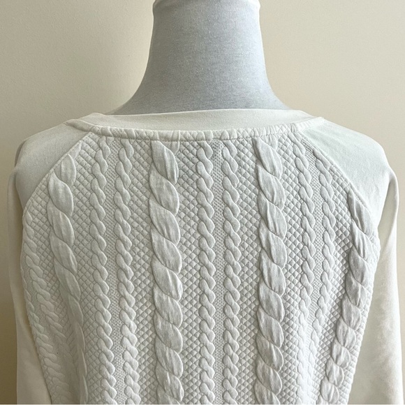 Dalia~Cable Pattern Sweater~Size XL~Ivory - Picture 4 of 11